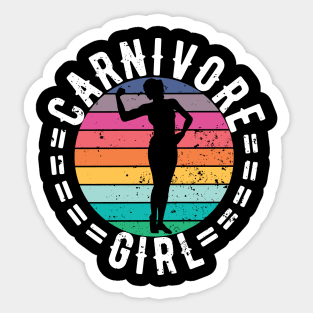 CARNIVORE GIRL MEAT EATER STEAK LOVER CUTE FIT COWGIRL WOMAN Sticker